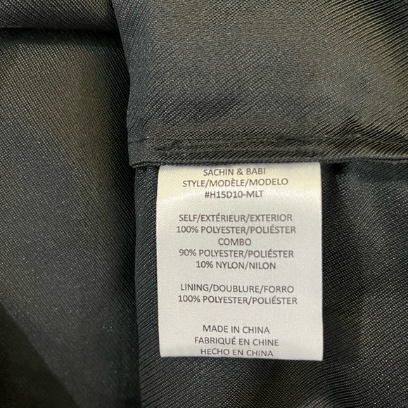 SACHIN AND BABI ROSA BLACK OVERLAY FLORAL SLEEVELESS FIT AND FLARE DRESS - Picture 14 of 15